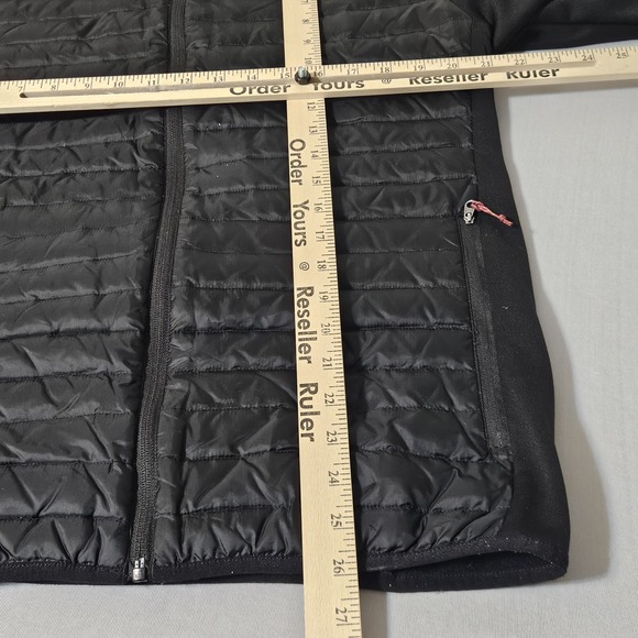 Eddie Bauer Eb650 Down Puffer Jacket Mens M Black Packable Full Zip Coat Hybrid - Picture 5 of 9